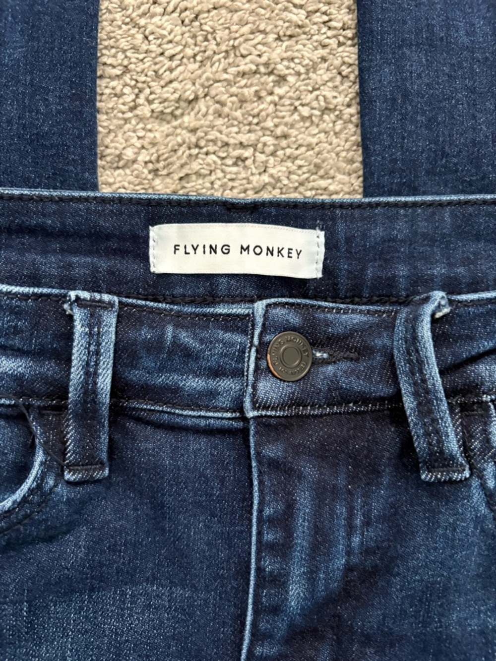 Flying Monkey high-rise, Indigo Bootcut Jean Size 27 - Picture 4 of 6